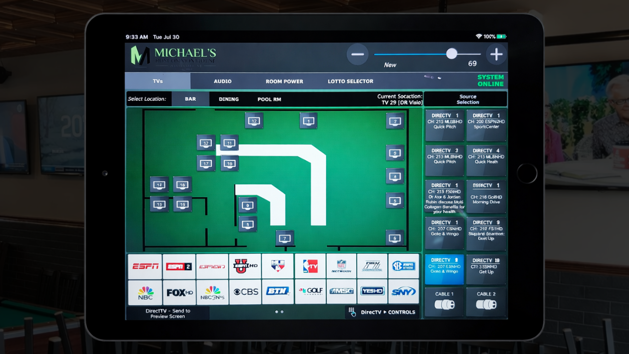 Multi-Zone Sports Lounge