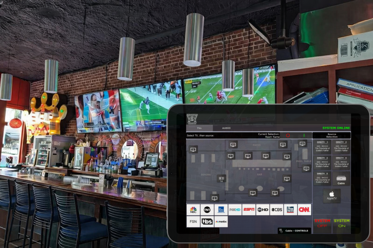 Multi-Zone Sports Restaurant