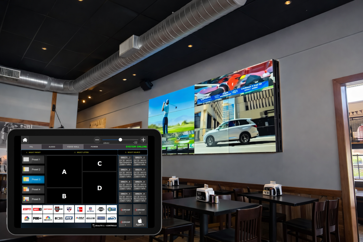 Video Wall Sports Bar