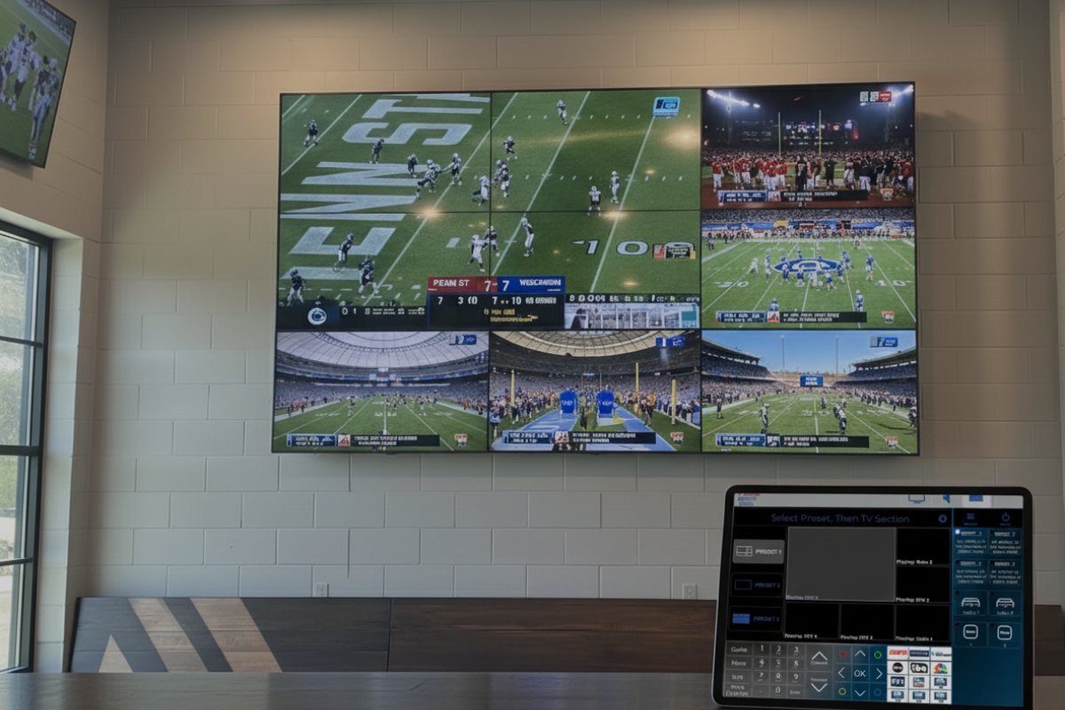 Video Wall Sports Lounge